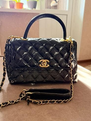 вивьен вествуд: Классическая сумка, Chanel, Китай, Материал: Лаковая кожа, Стеганая модель, Женские, Новый — 2