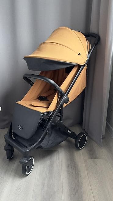 Коляски: Прогулочная коляска Anex Air-X (цвет: горчичный/чёрный) - Лёгкая и — 4