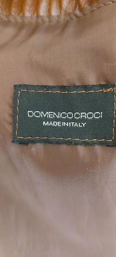 полто: Мужское кожаное пальто/пиджак Domenico Croci, Made in Italy. - — 3