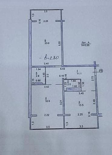 Продажа квартир: 2 комнаты, 69 м², 106 серия улучшенная, 7 этаж, Старый ремонт — 7