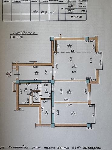 Квартиры: 3 комнаты, 90 м², Асанбай мкр Индивидуалка, 7 этаж, Дизайнерский ремонт — 7