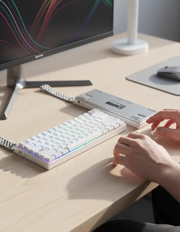 клавиатура мышка для телефона: Клавиатура, Aula, Механическая, Bluetooth подключение, Размер: 60% — 2