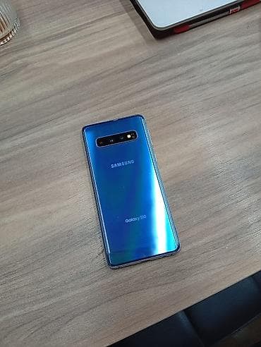 s9 fe: Samsung Galaxy S10, Б/у, 128 ГБ, цвет - Голубой, 1 SIM — 4