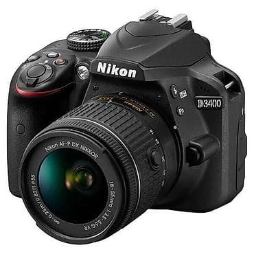 Зеркальная фотокамера Nikon D3400 с объективом AF‑P DX NIKKOR 18–55mm