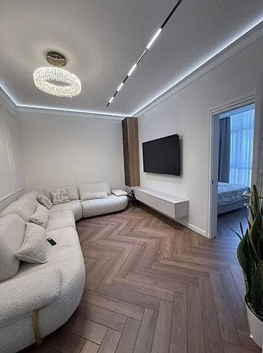 Кыймылсыз мүлк: 2 бөлмө, 54 м², Ала-Арча CБ Элитка, 11 кабат, Дизайнердик оңдоо — 2
