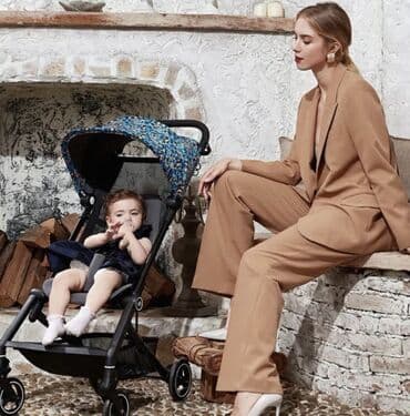 Коляска, цвет - Голубой, Новый