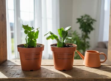 поделки на осень: Декабрист (Schlumbergera) — комнатный кактус с плоскими членистыми — 29