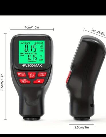 набор кулючей: Толщиномер покрытия HW300-MAX новый - Назначение: измерение толщины — 2