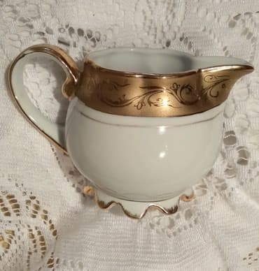 чайно кофейный набор: Чайный сервиз, набор посуды, на шесть персон из фарфора с напылением — 4