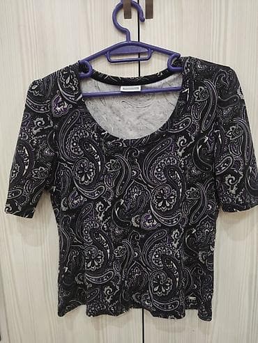 одежда для новорождённых: Женская трикотажная футболка с узором «пейсли» - Цветовая гамма — 1