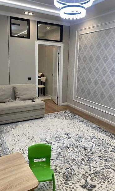 район азия мол: 2 комнаты, 62 м², Элитка, 6 этаж, Евроремонт — 3