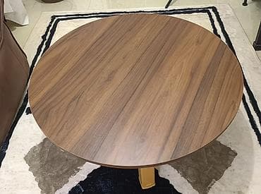 foldable table: Журнальный стол, Круглый, Складная, цвет - Коричневый — 1