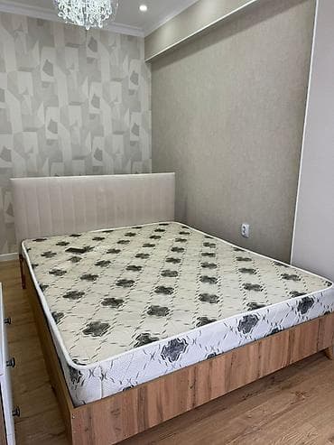 2х кровать: Двуспальная кровать, С матрасом, длина - 200 см — 1