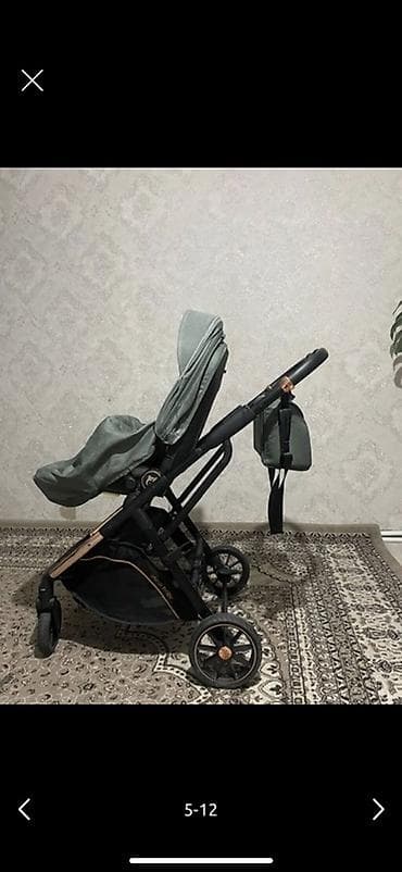 матрасик на коляску: Срочно продаю прогулочную коляску-трансформер, цвет хаки/серо‑зеленый — 2