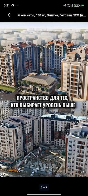 Продажа квартир: 4 комнаты, 130 м², Элитка, Готовая ПСО (под самоотделку) — 2