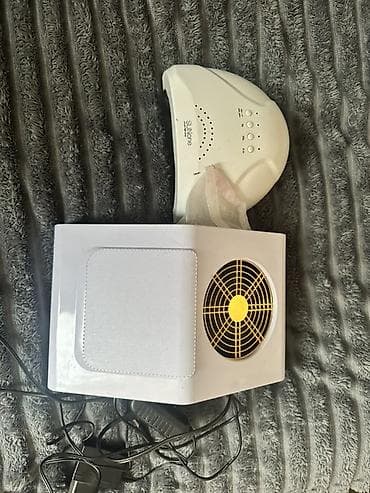 Набор для маникюра: вытяжка для пыли + LED/UV-лампа для сушки геля