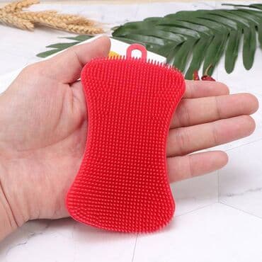 перчатки для посуды: Губка для мытья посуды, изготовлена из пищевого силикона, на котором — 2