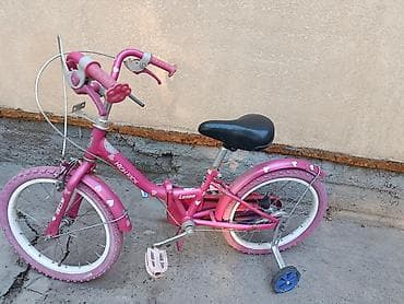 red centr: Детский велосипед Lespo High Kick (примерно 16") - Яркий розово-белый — 1