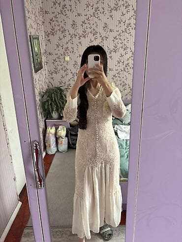 браслет chanel: Состояние (новое/1-2 раза надевала) Айвори/молочное кружевное платье — 1