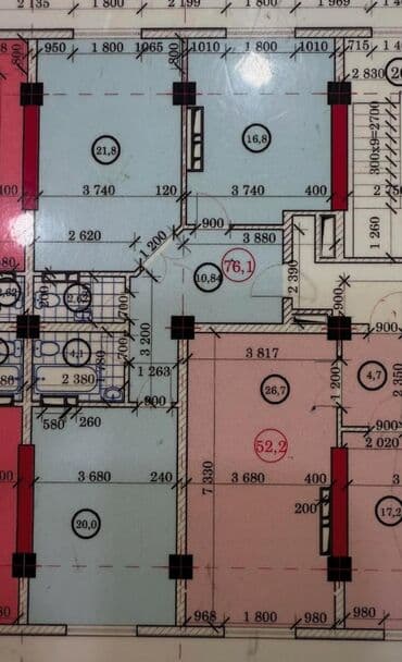 как купить квартиру в рассрочку у хозяина: 2 комнаты, 76 м², Элитка, 11 этаж, ПСО (под самоотделку) — 7