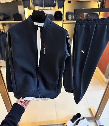 Брюки: Мужской спортивный костюм, M, Anta, Новый, цвет - Синий, Самовывоз — 1