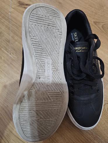трико борцовское: Кеды SKECHERS Court Classics, - Цвет: черный верх, белая — 5