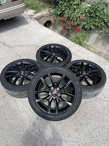 01: Литые Диски R 18 Hyundai, Комплект, отверстий - 5, Б/у — 7