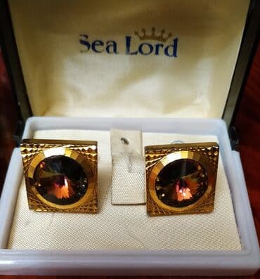 бриллиантовые комплекты фото и цены: Продаю винтажные мужские запонки "Sea Lord" четыре пары цена за одну — 1