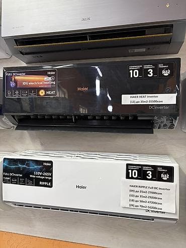 Тиричилик техникасы: Сплит системасы, Haier, Жаңы, 20-25 м², Инвертордук — 3