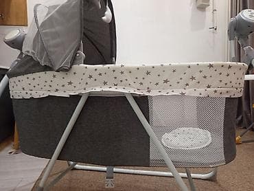 Детские электрокары: Люлька, Б/у, Колыбель, Металл, цвет - Серый, Самовывоз — 2