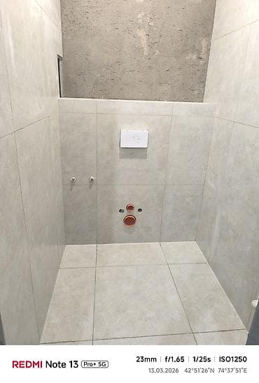 кафель настенный: Плиточные работы в ванной/санузле под ключ - Укладка керамогранита — 1