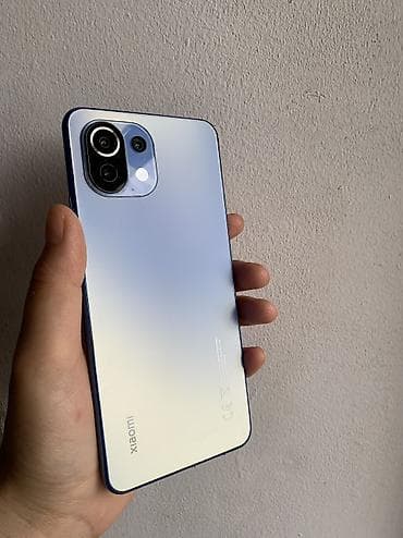 eos r: Xiaomi, Mi 11 Lite, Б/у, 128 ГБ, цвет - Голубой, 2 SIM — 2
