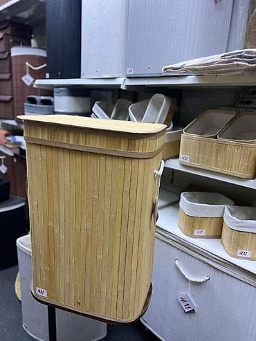 корзины пластиковые: Корзина для вещей, цвет - Коричневый — 5