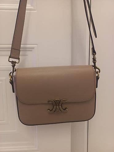 Классическая сумка, Италия, Материал: Натуральная кожа, Регулируемый ремень, Женские, Б/у