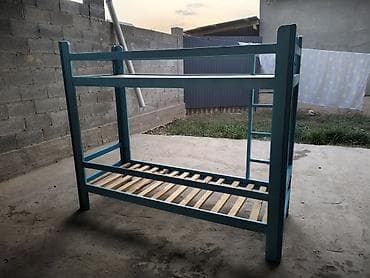 кровати двухспалка: Двухъярусная деревянная кровать - Материал каркаса: массив дерева. - — 6