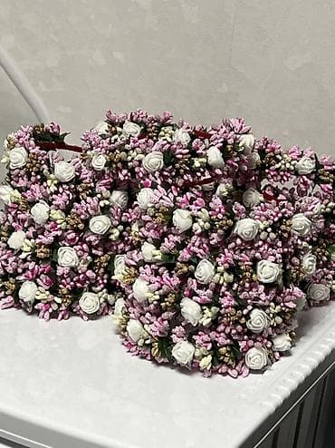 мантии на выпускной: Ободок-венок с декоративными бутонами - Ободок на основе, обтянутой — 5