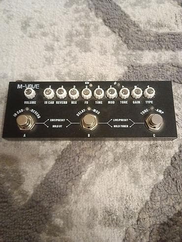 дрон для телефона: Гитарный мультиэффект M-VAVE Cube Baby Компактный напольный процессор — 3