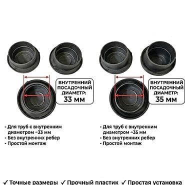 Кеңсе буюмдары: Заглушки — универсальные пластик Качественные прочные заглушки из — 1