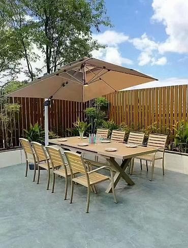 led light: Зонты на боковой опоре для - частных домов - кафе и летних площадок - — 3