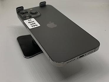 apple 12: IPhone 13 Pro Max, Б/у, 128 ГБ, Графит, Защитное стекло, Чехол, 79 % — 4