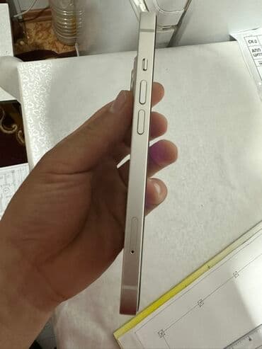 IPhone 13, Б/у, 128 ГБ, Белый, Чехол, Защитное стекло, 88 %