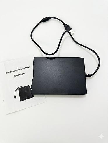 флешки для компьютера: Внешний USB-привод для дискет 3.5" - Подключение: USB (кабель — 1
