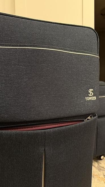 чемодан на калесах: Чемодан, Материал: Полиэстер, Большой (более 70 л), На колесах — 3