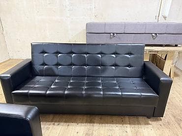 кожанный кресло: Прямой диван — 3