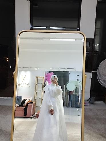 мусульманские платя: Свадебное платье в мусульманском стиле - Цвет: белый снежный - — 1