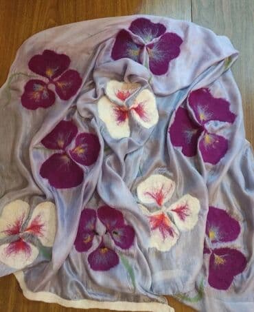 Подарки и сувениры из Кыргызстана: Мастер-класс по изготовлению войлочных шарфов. Обучаю профессии с