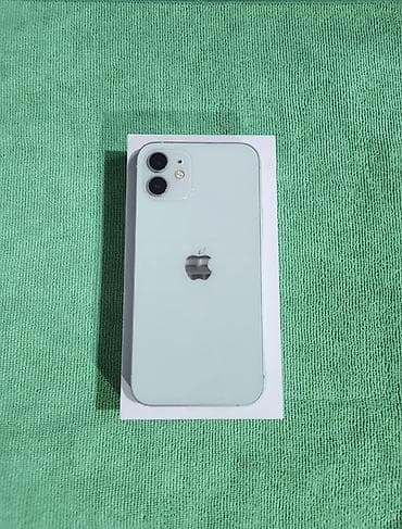 apple iphone 13: IPhone 12, Б/у, 128 ГБ, Зеленый, Коробка, 77 % — 1