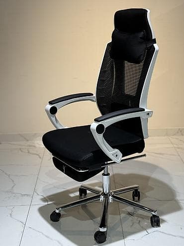 Офис шкафтары: Офис креслолор, Жаңы, Дөңгөлөктүү, түсү - Кара, Микрофибра, Акысыз жеткирүү — 10