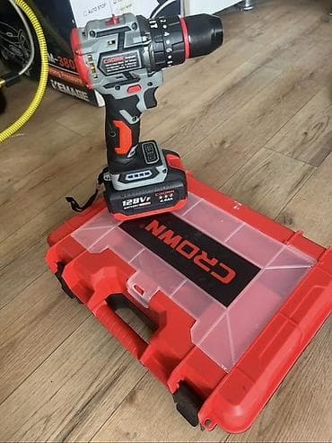 лак для кирпича: Аккумуляторная дрель-шуруповерт CROWN в кейсе Комплектация: - — 3