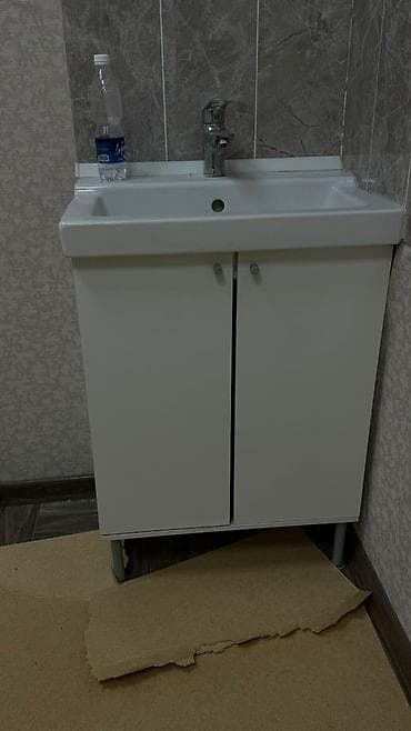 Сушилки: Тумба для ванны, С раковиной, цвет - Белый — 2